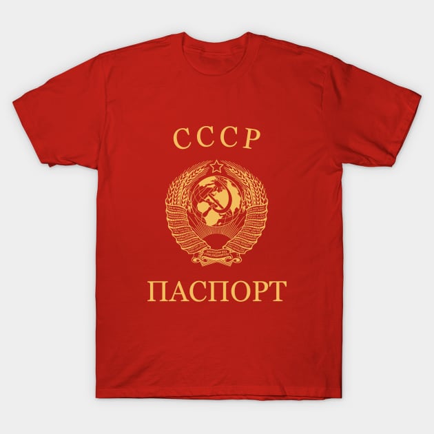 Soviet Union passport T-Shirt by Travellers